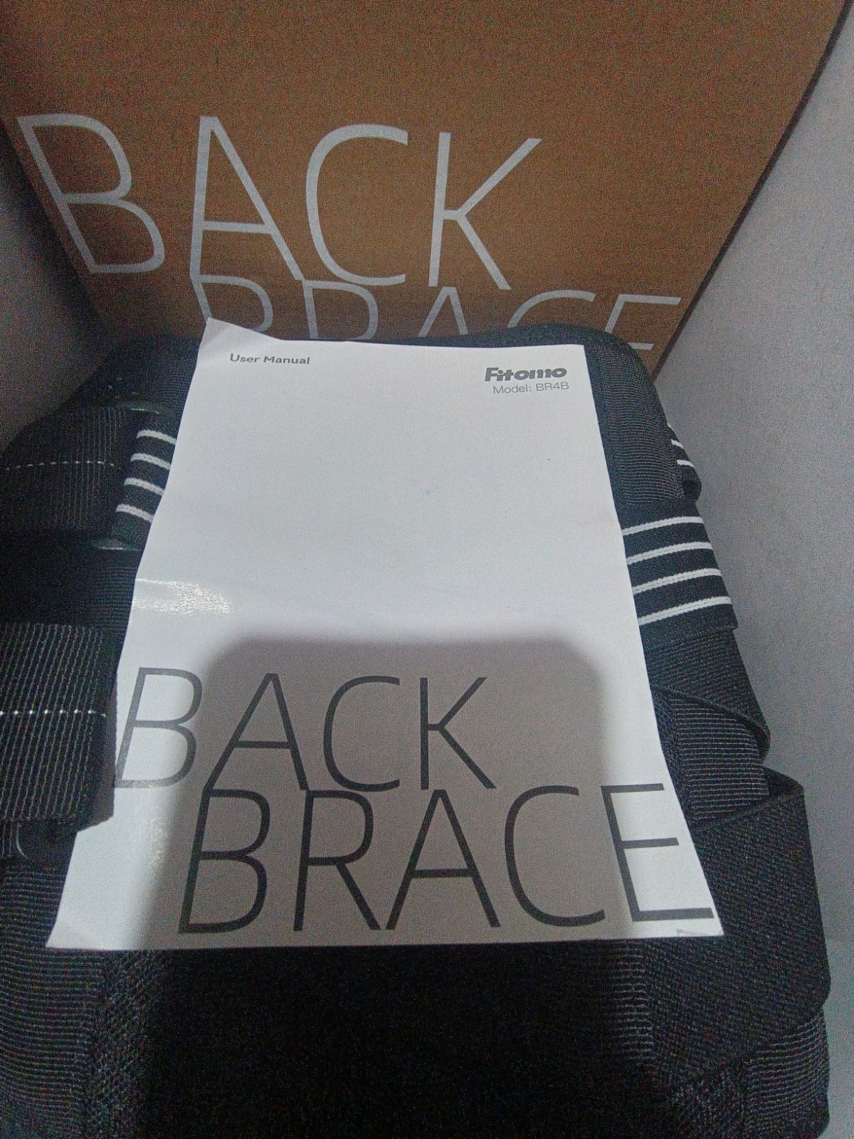 Fitomo Back Brace Hook And Loop Adjustable Open Box New Size Small Free SHIPPING