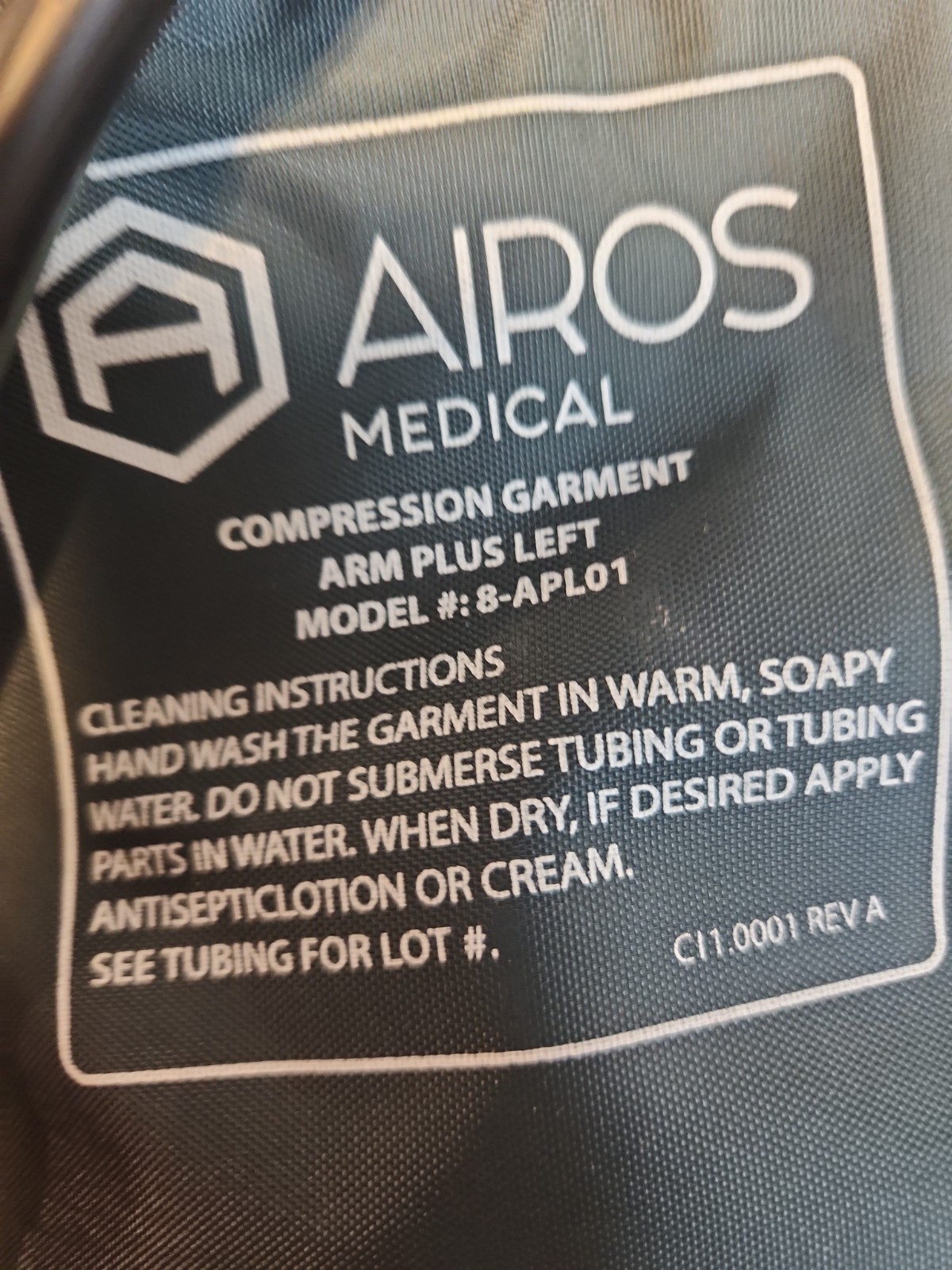 Airos 8 ARM PLUS LEFT 8-APL01 Compression Garment Sleeve ONLY