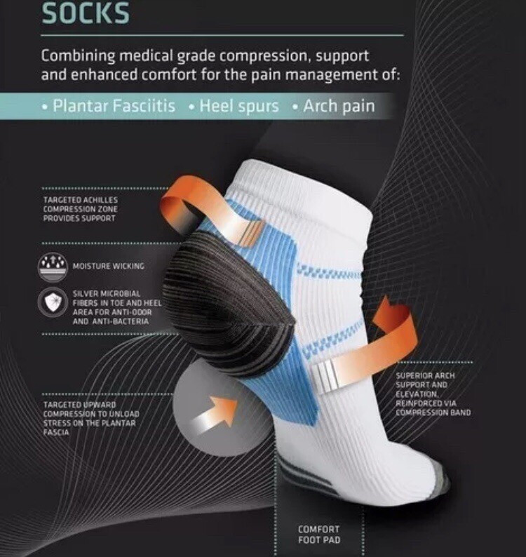 Plantar Fasciitis Socks – Inventory BUYOUT! 321 Pairs! BUY CHEAP / SELL FOR $$