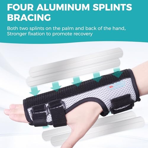 Trigger Finger Splint,Hand Brace with Finger Support,Right or Left black