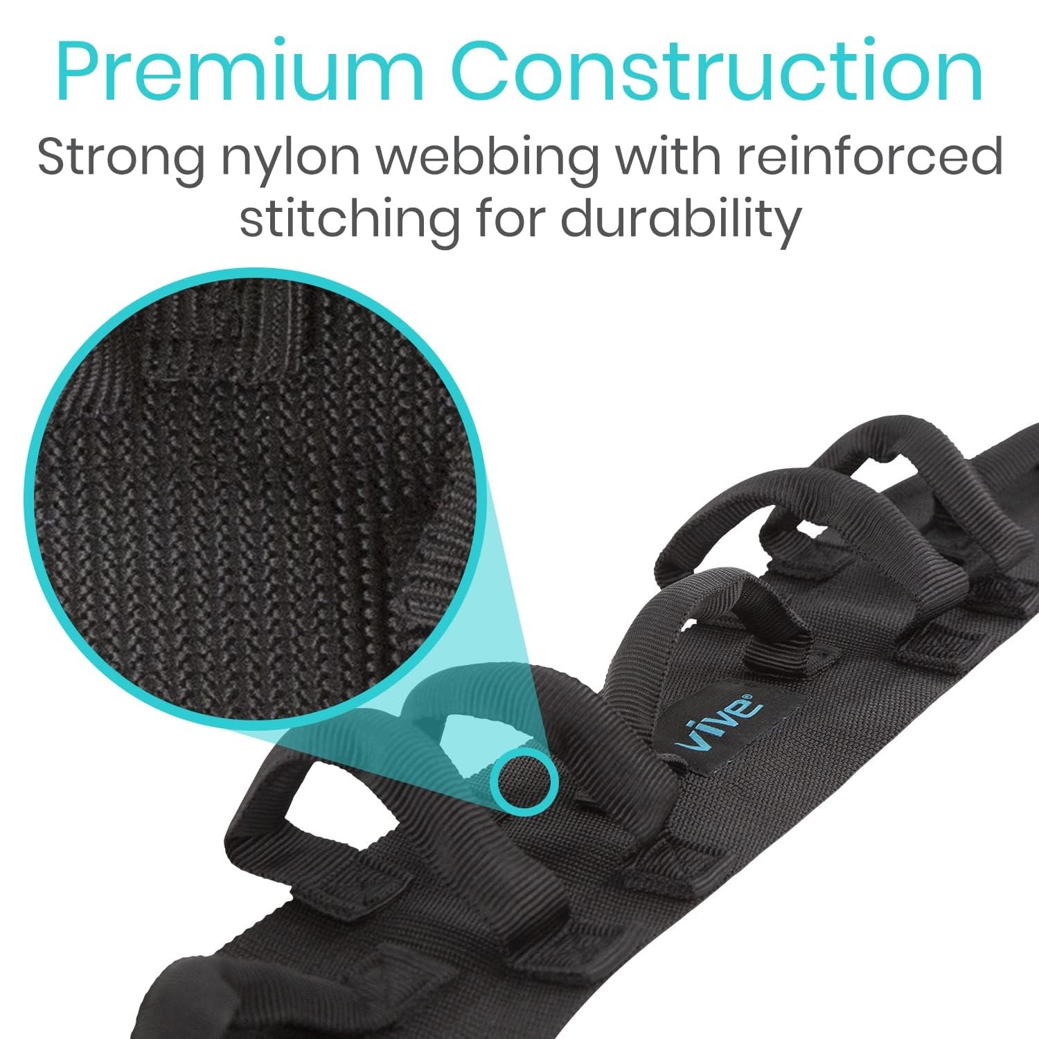 Gait Belt Transfer Belt with Handles – 300Lbs Capacity for Patient Assist