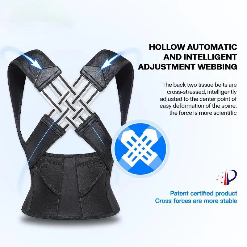 Adjustable Posture Corrector Back Support Belt Spine Alignment Waist Trainer for