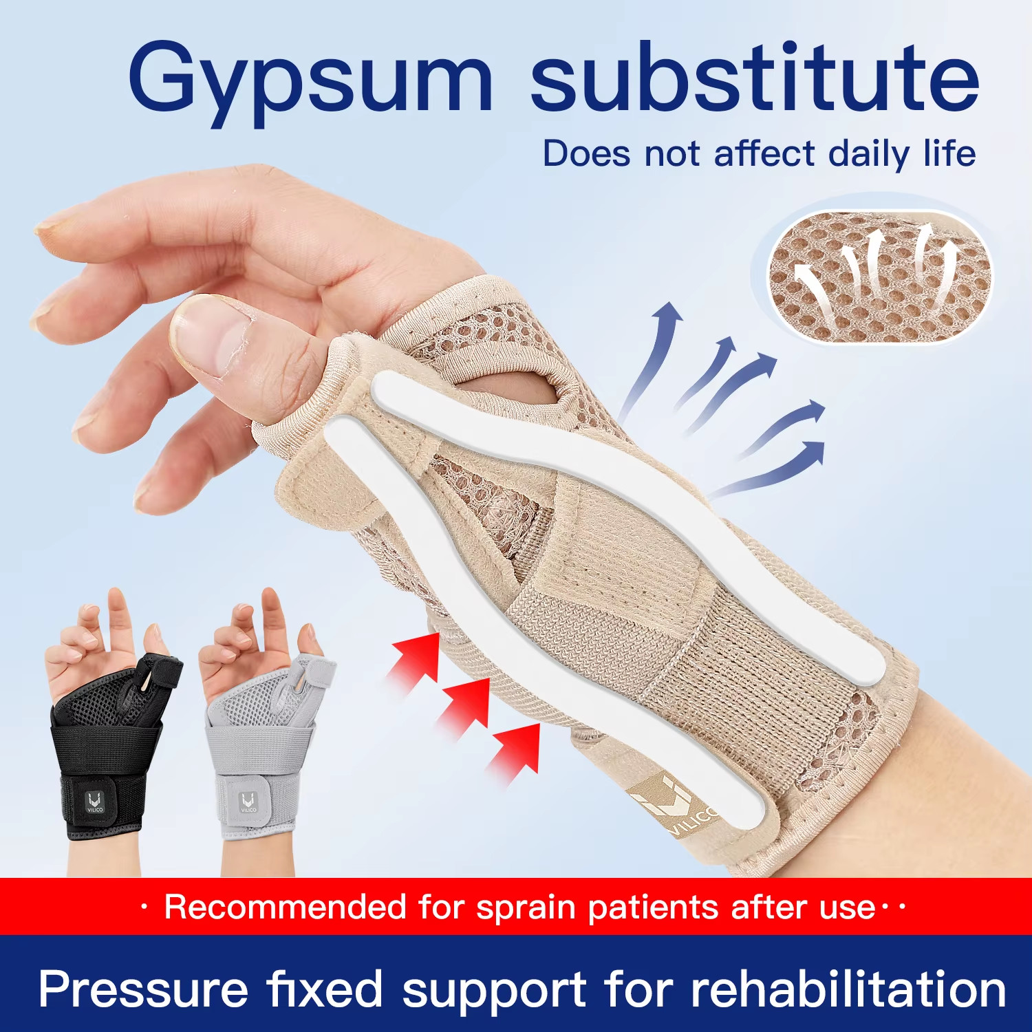 1/2 PC Professional Wrist Support Splint Arthritis Band Belt Carpal Tunnel Wrist