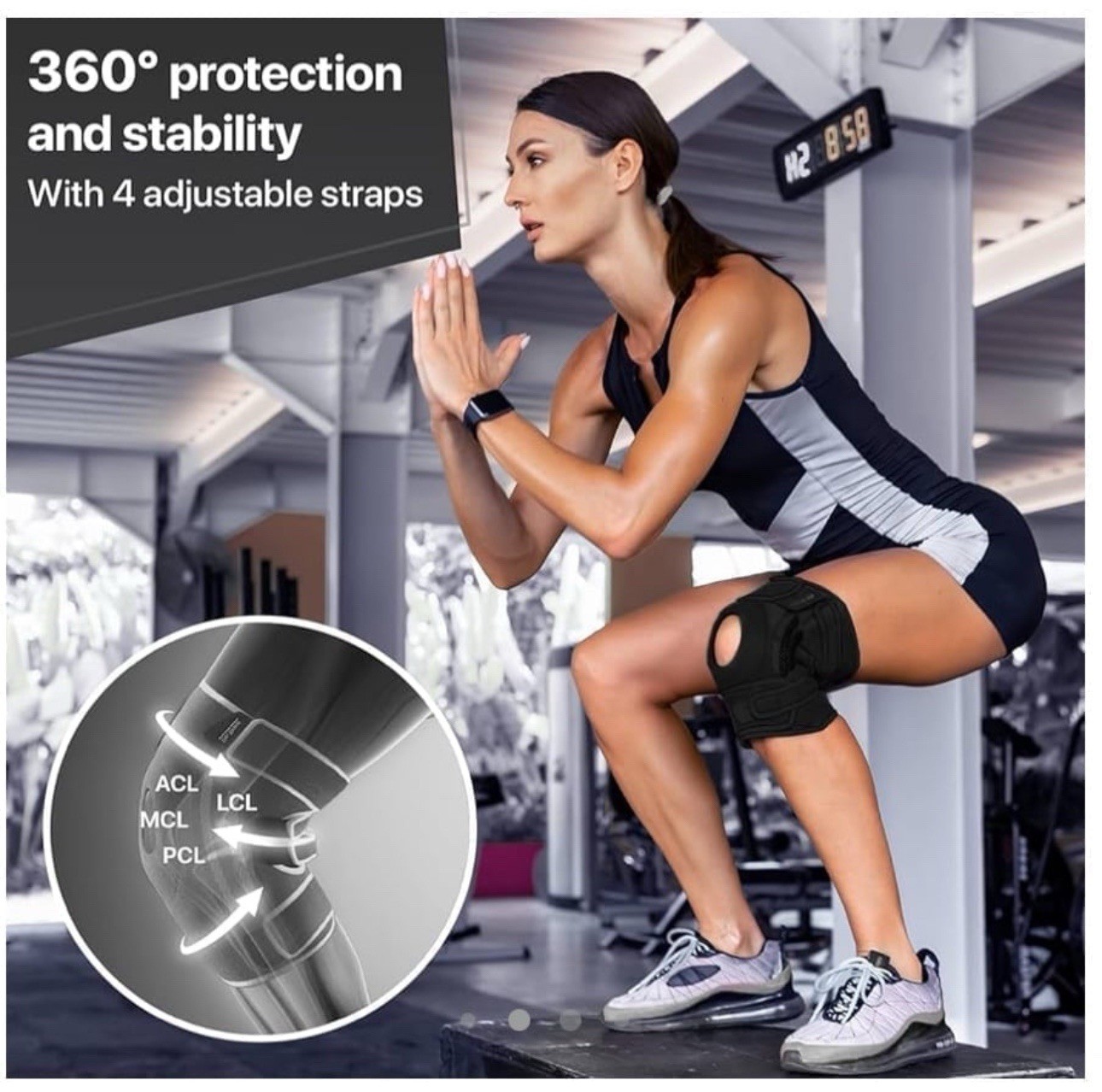 DR. BRACE ELITE Knee Brace with Side Stabilizers & Patella Pads Size XL