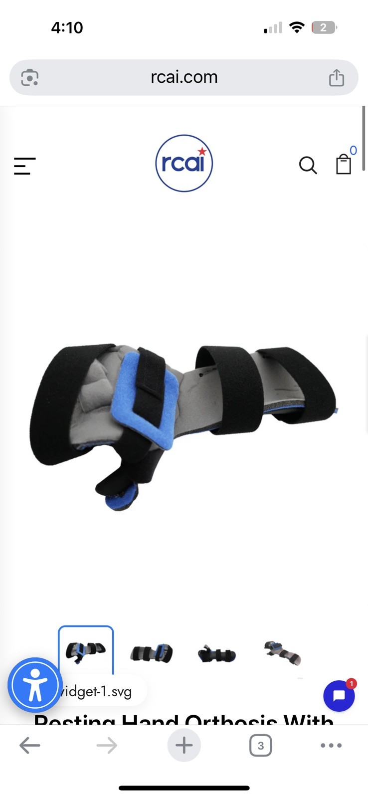 Left hand Stroke Hand Brace orthosis with 5 Finger separator