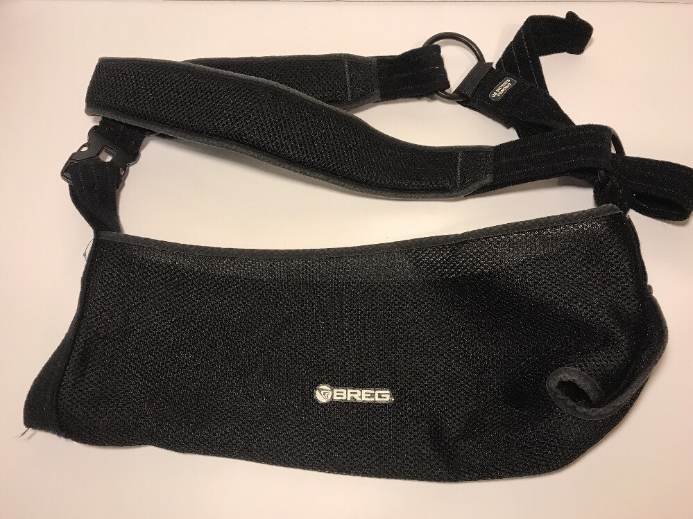 Breg arm & shoulder brace sling black 18 inches