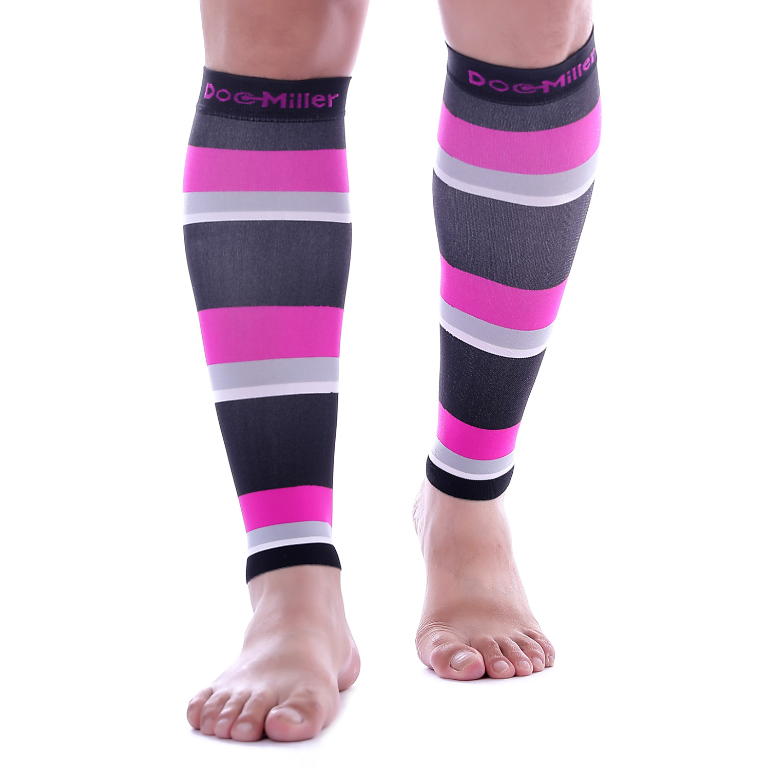 Doc Miller Legs Compression Stockings Calf 20-30MMHG Sleeves For Varicose Pain