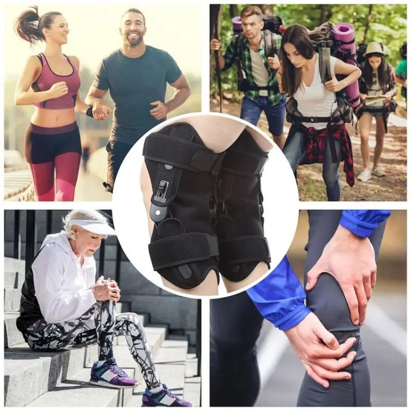 Knee Booster Shift Knee Brace Adjustable Hinged Knee Orthosis Brace Support