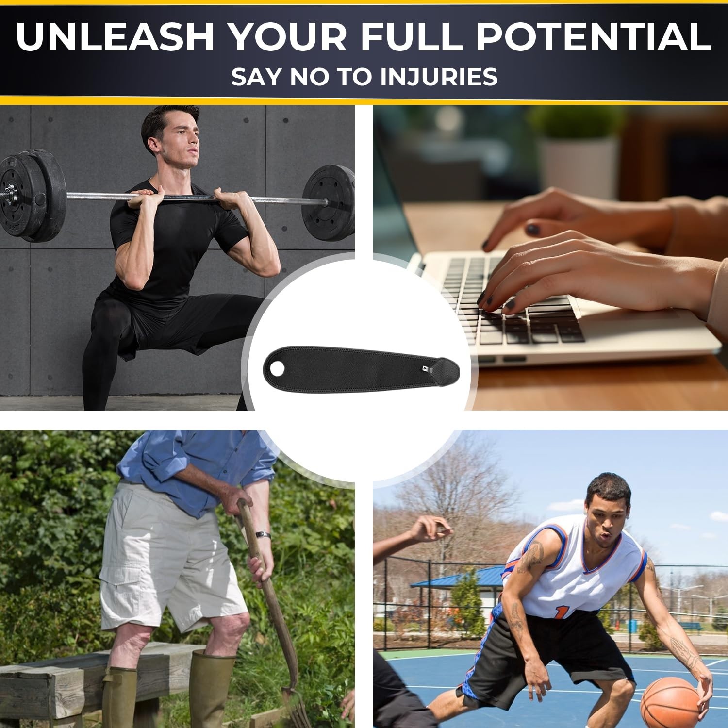 Eco-Friendly Adjustable Wrist Brace for Tendonitis & Arthritis Relief – Size M