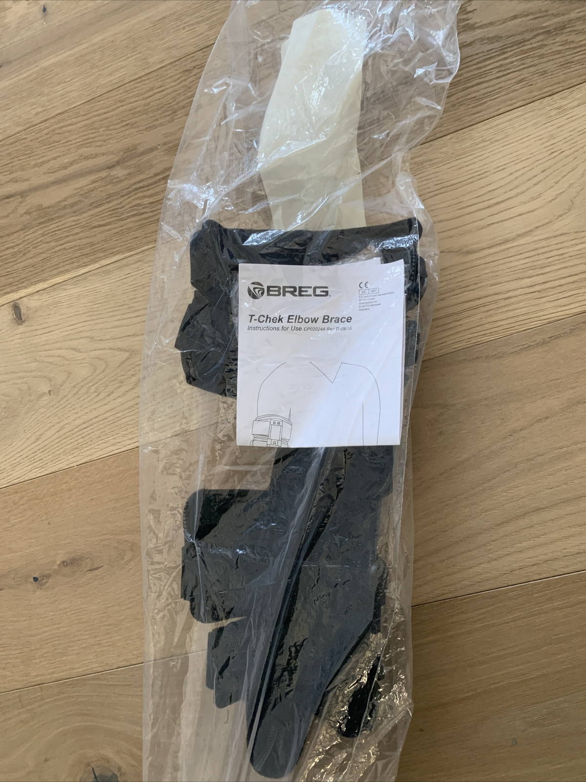 Breg T-Chek Elbow Brace Left Side W/wrist Attachment Brand New Black AEO26100