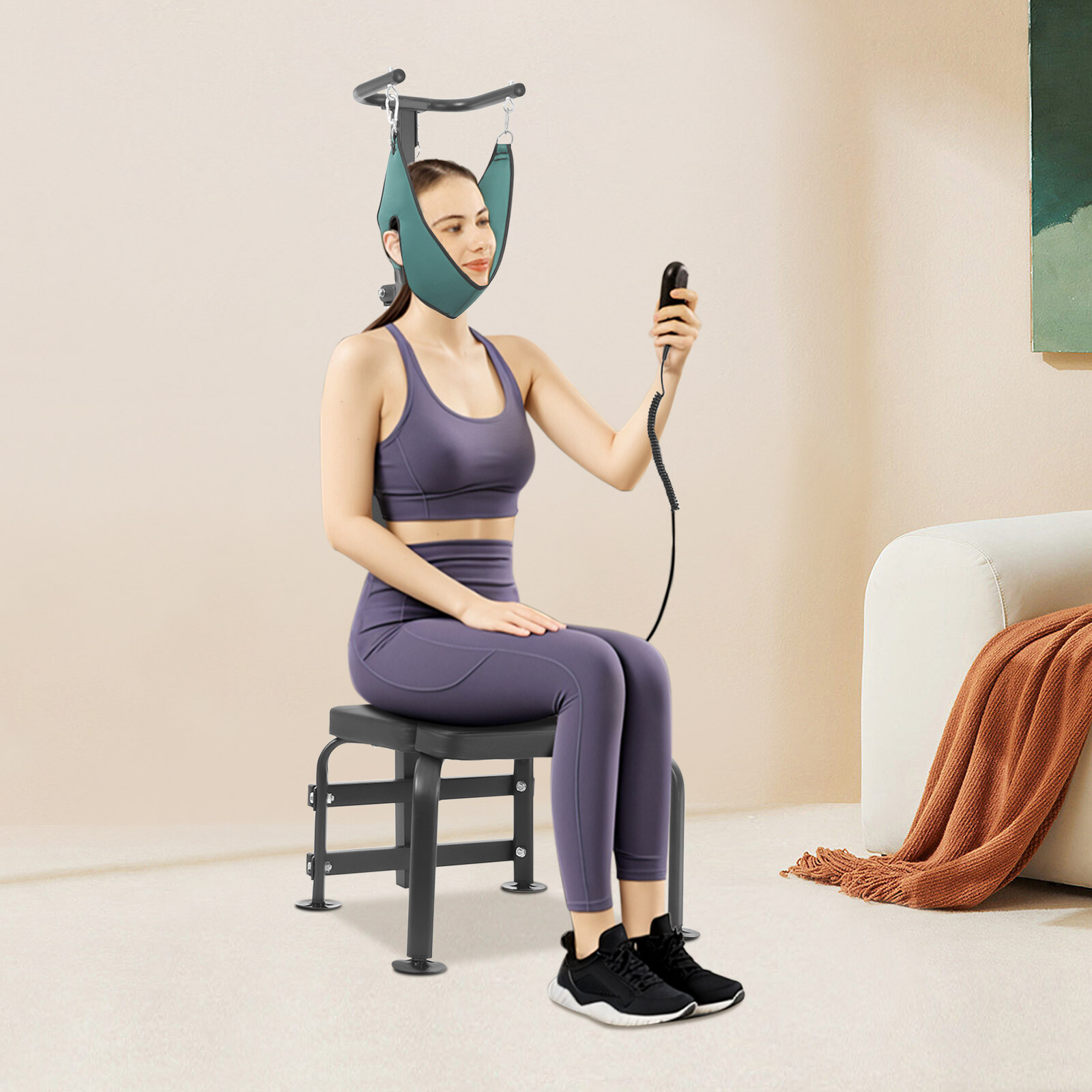 Neck Stretching Training Equipment Electric Stretcher Cervical Traction Device