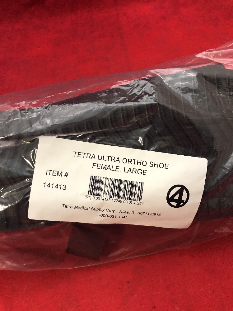 ONE NEW TETRA MEDICAL 1414-13 Orthopedic Post-Op Shoe Left/Right Female Large