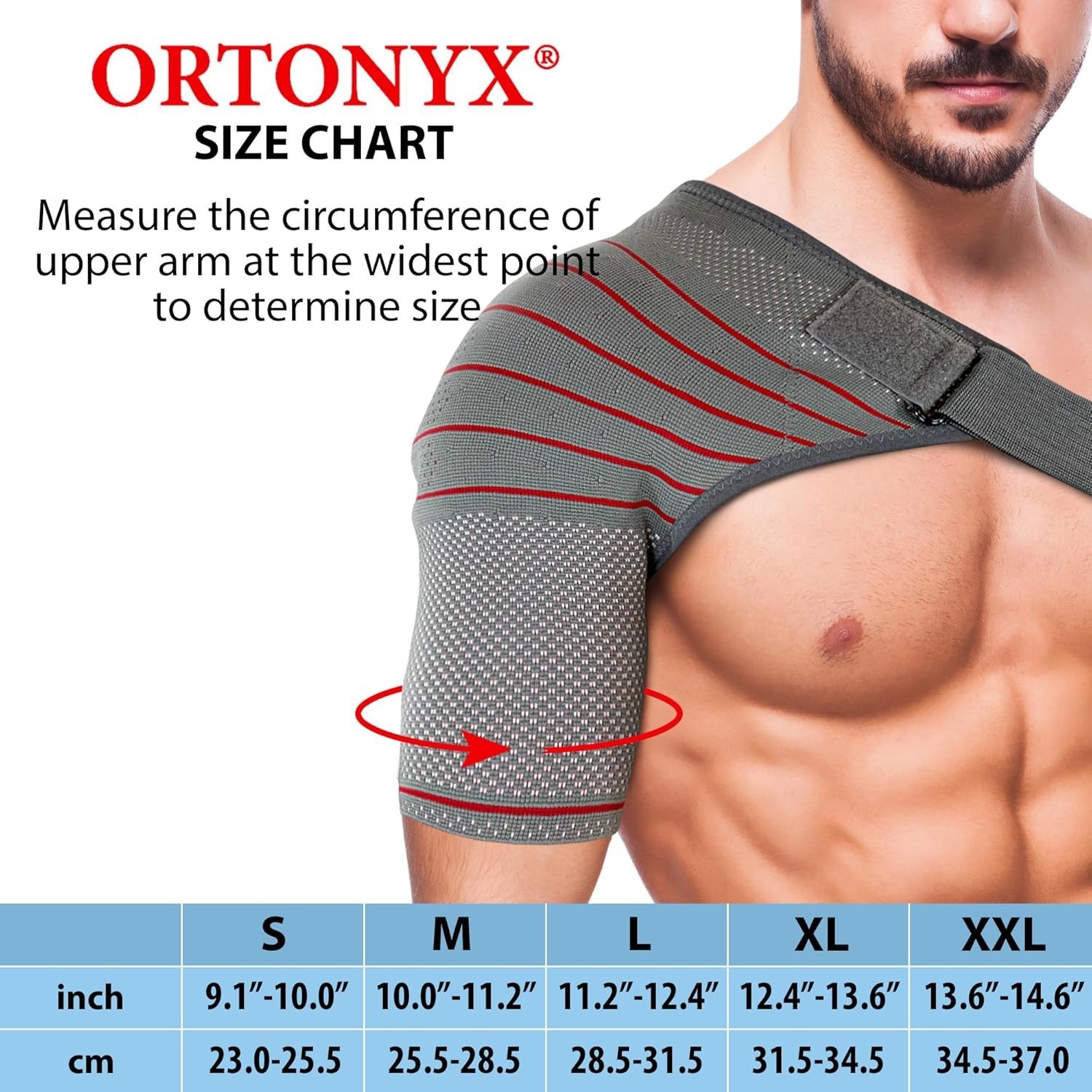Shoulder Stability Brace Compression Sleeve for Rotator Cuff Support, Injury …