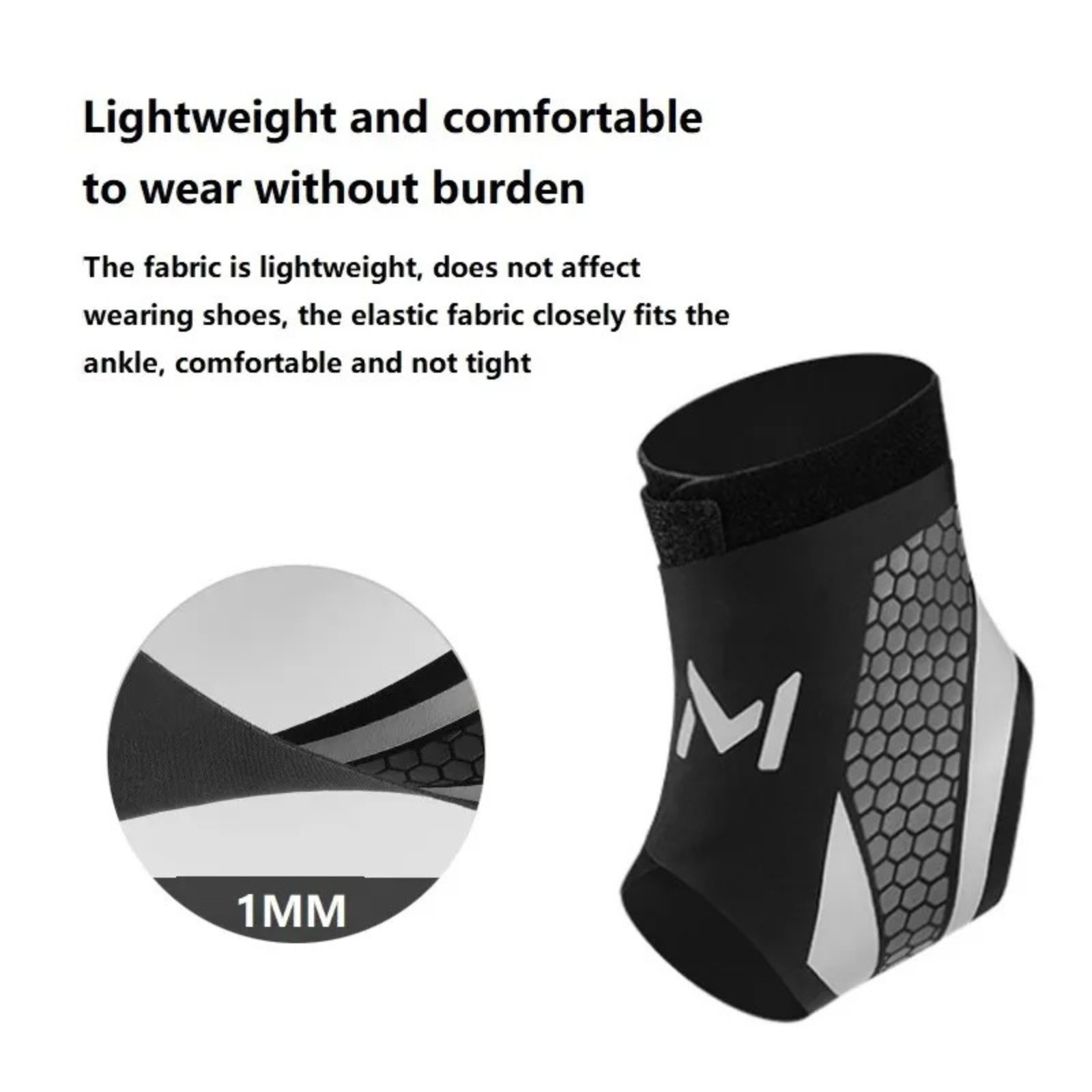 Ankle Brace Support Compression Sleeve Pain Relief Plantar Fasciitis Foot Wrap