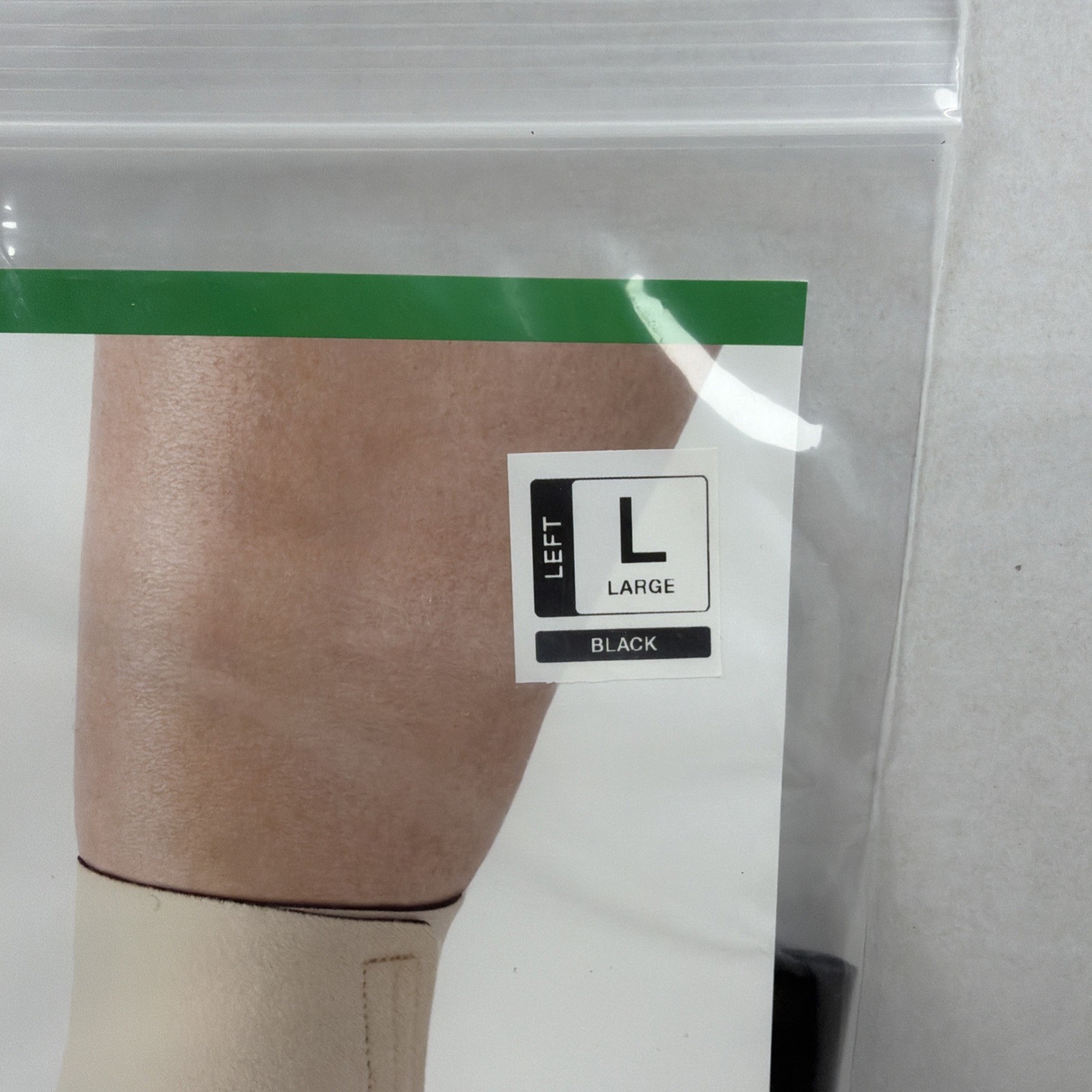 L&R Large Black Left Foot Adjustable Compression Ready Wrap Foot CT With Liner