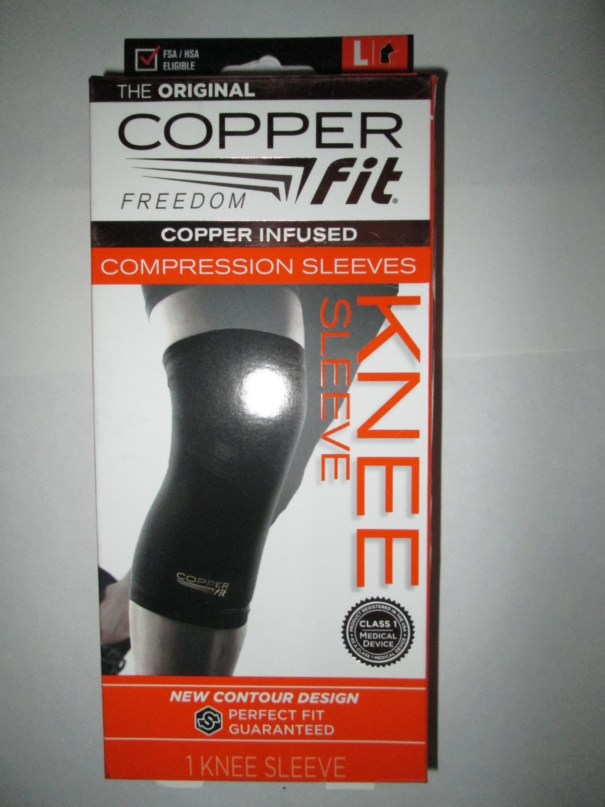 New Copper Fit Freedom Knee Sleeve Size Large