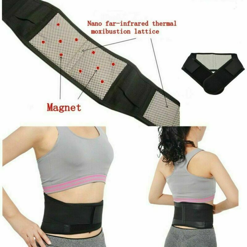 Tourmaline Self Heating Magnetic Therapy Support Belt Lumbar Back Waist Brace