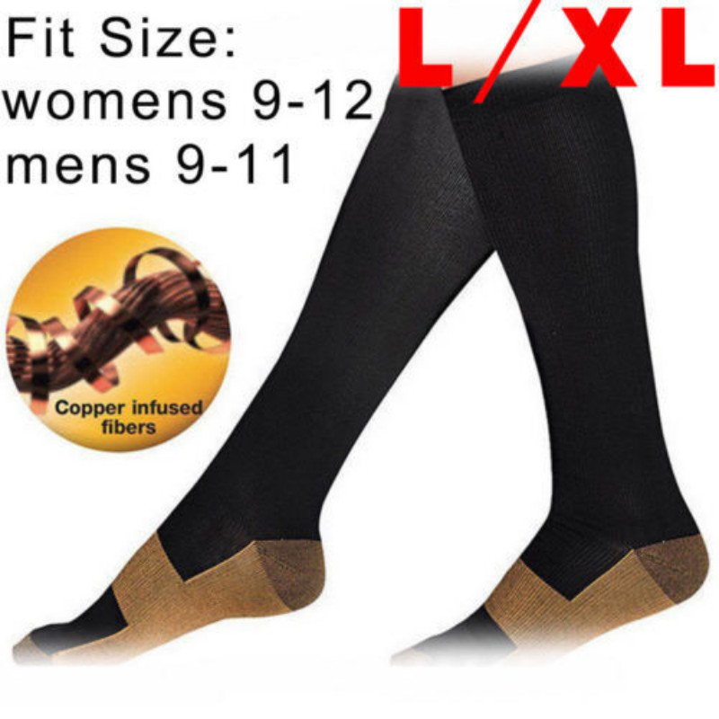 6Pair Compression Socks With Arch Graduated Support Sox 20-30 mmhg For Women Men