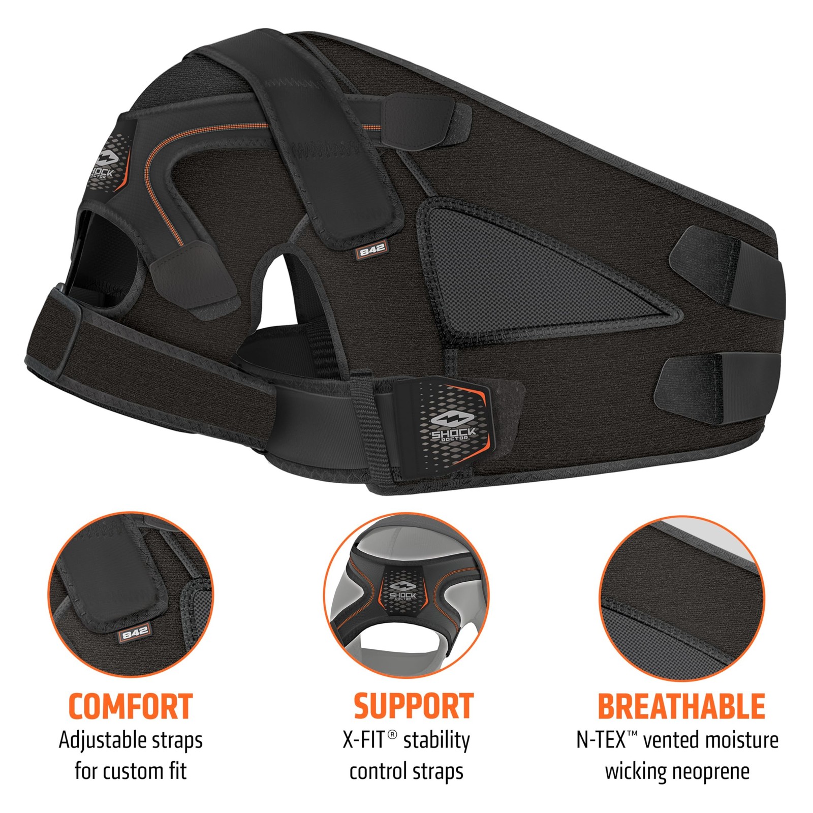 Shock Doctor Shoulder Brace for Men, Shoulder Support Brace, Prevents & Promo…