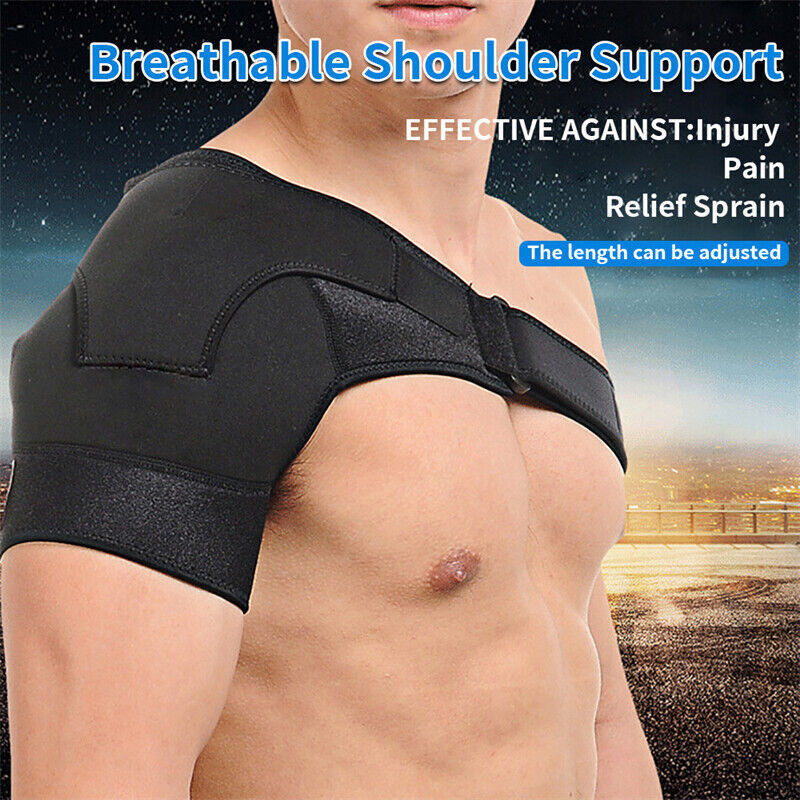 Shoulder Brace Rotator Cuff Support Relief Pain Adjustable Left & Right Belt US