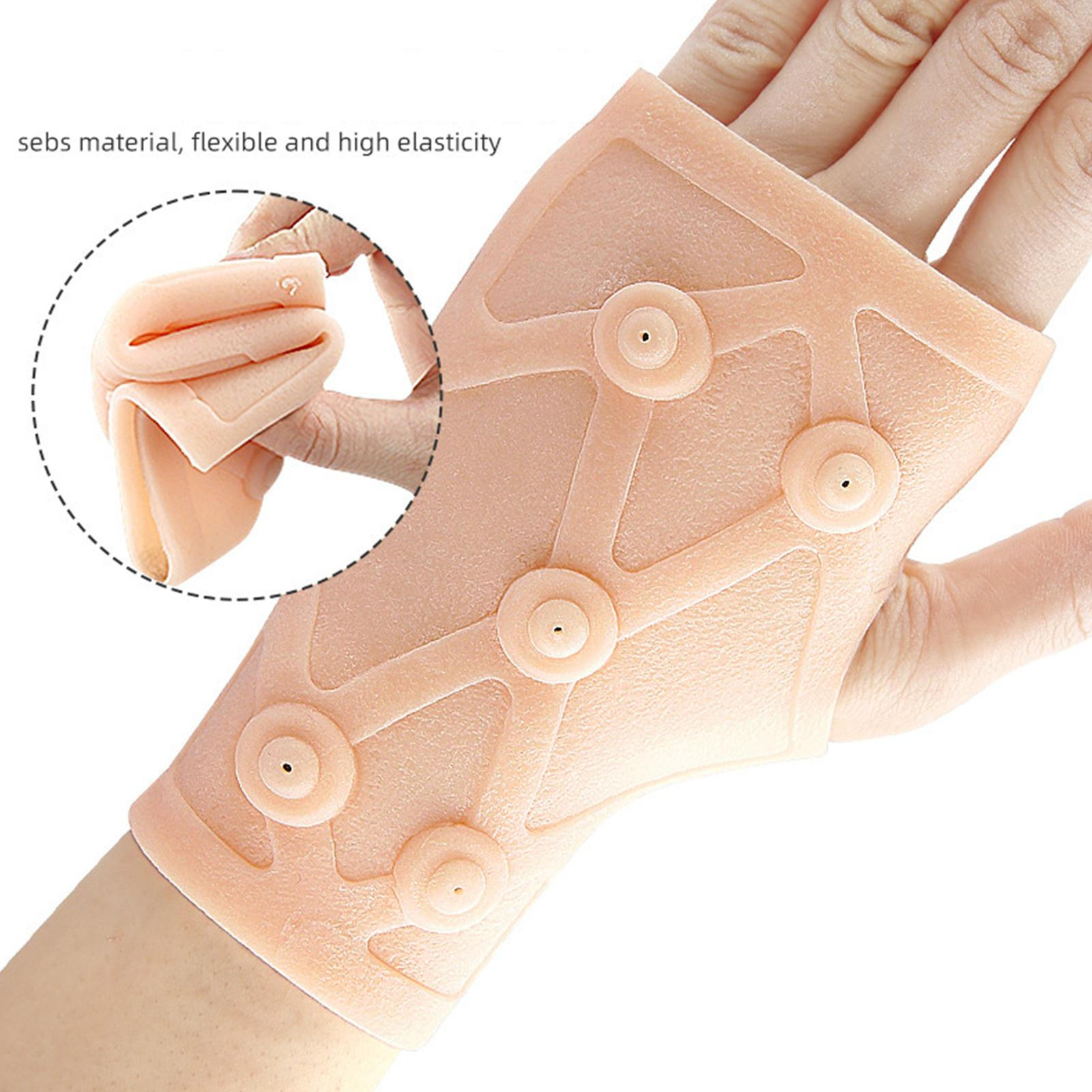 Compression Copper Gloves Hand Wrist Support Finger Pain Relief Brace
