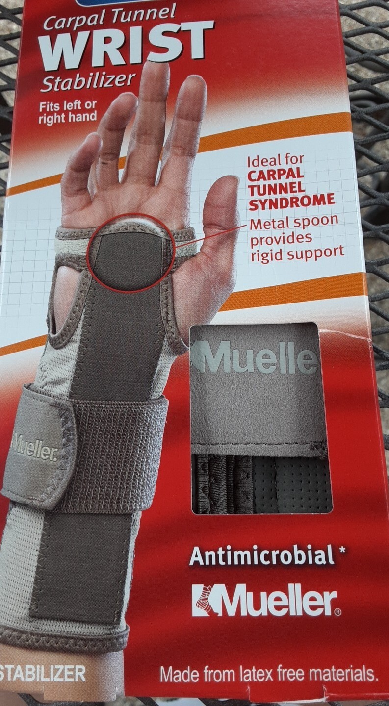 Carpal Tunnel Wrist Stabilizer Small/Medium Fits Right Or Left Hand NEW