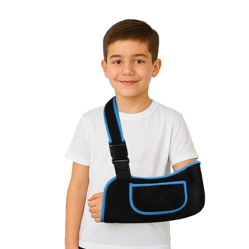 mosago Kids Arm Sling, Lightweight Breathable Mesh Shoulder S (Kids) Blue