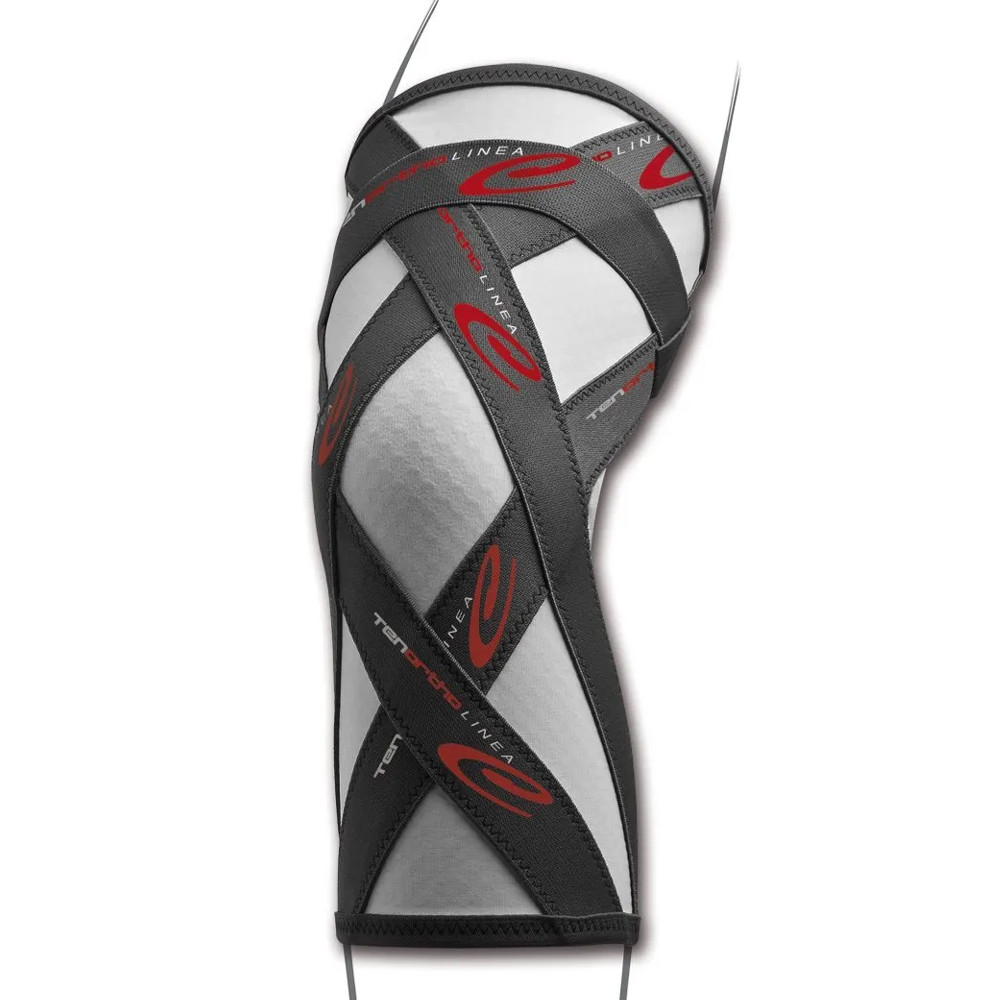 Tenortho KNEE Carbon Fiber Elastic Knee Pad and Integrated Taping Grey