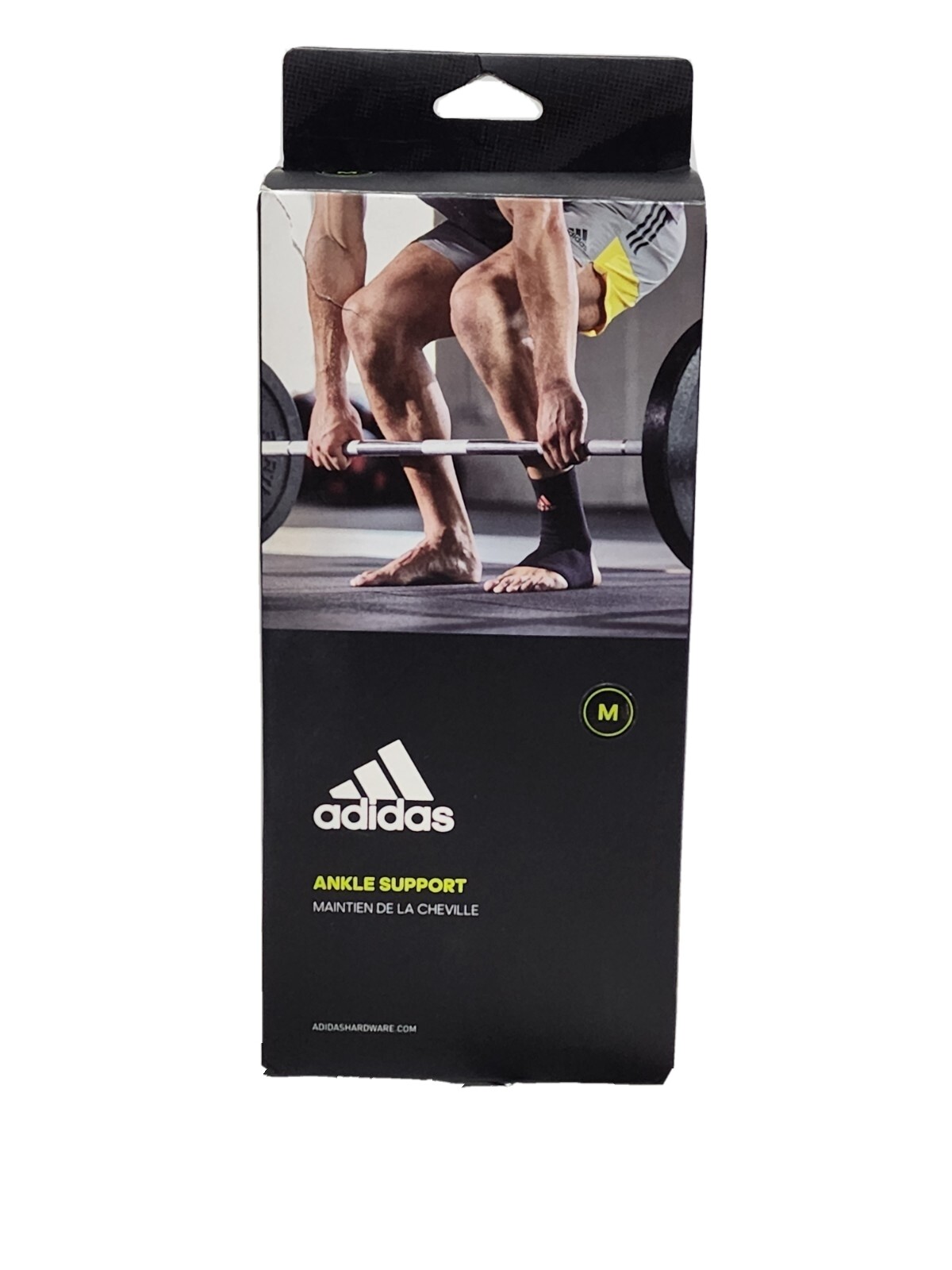 NEW Adidas Men’s Ankle Support with Reinforced Nylon – Red/Black Size M