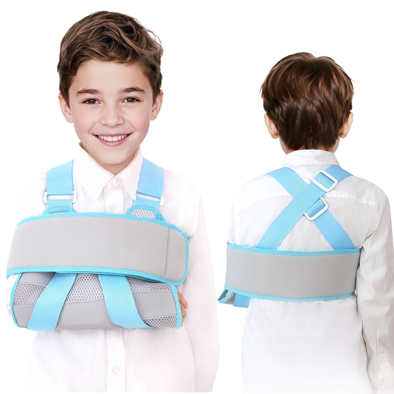 Kids Arm Sling Shoulder Immobilizer Breathable Elbow Injury Support XS