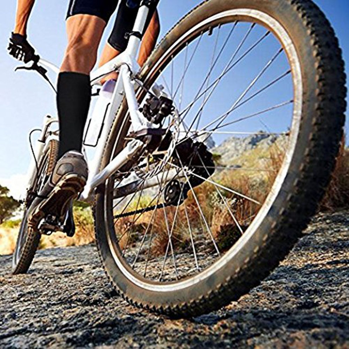 Compression Socks Support Edema Varicose Veins Anti-Fatigue Flight Travel Shin