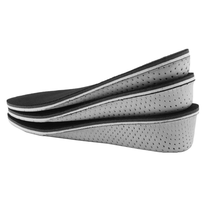 2-4cm Memory Foam Insoles for Shoes Men Height Increase Templates Breathable Swe