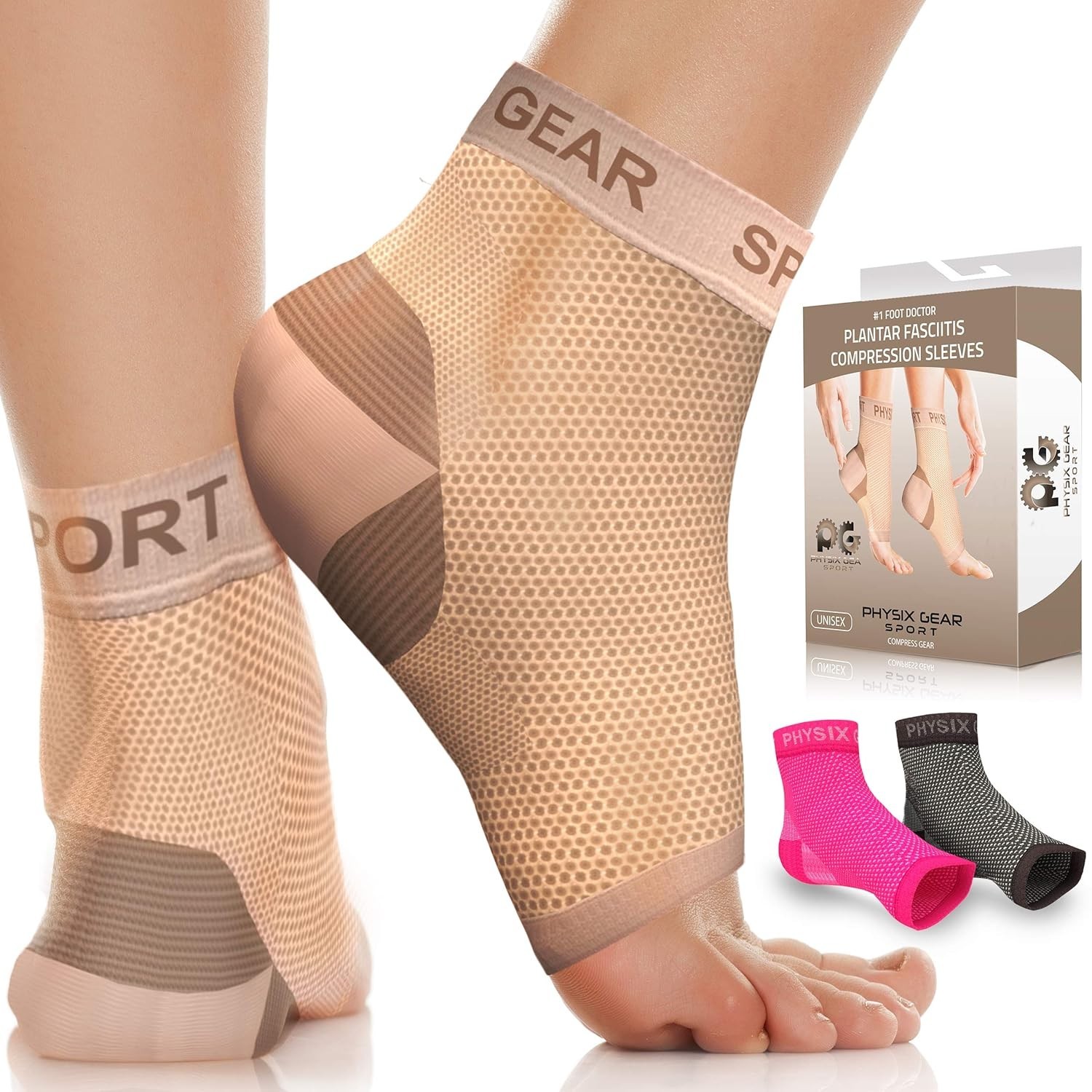 Snug Fit Plantar Fasciitis Compression Socks for All-Day Comfort and Recovery