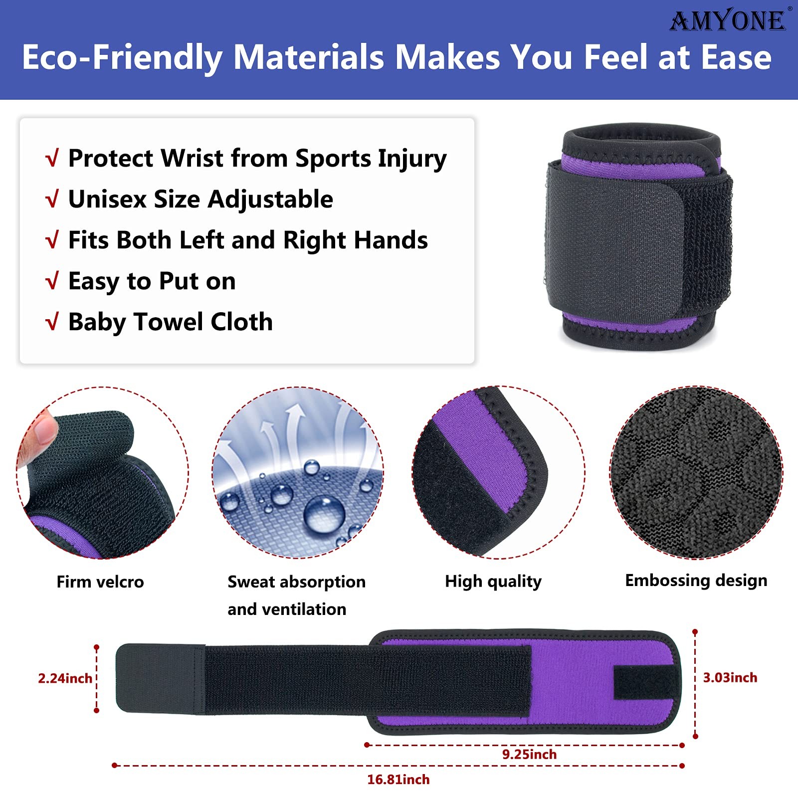 Wrist Brace 2 PACK Wrist Wraps for Carpal Tunnel for Women. Wrist Support for…