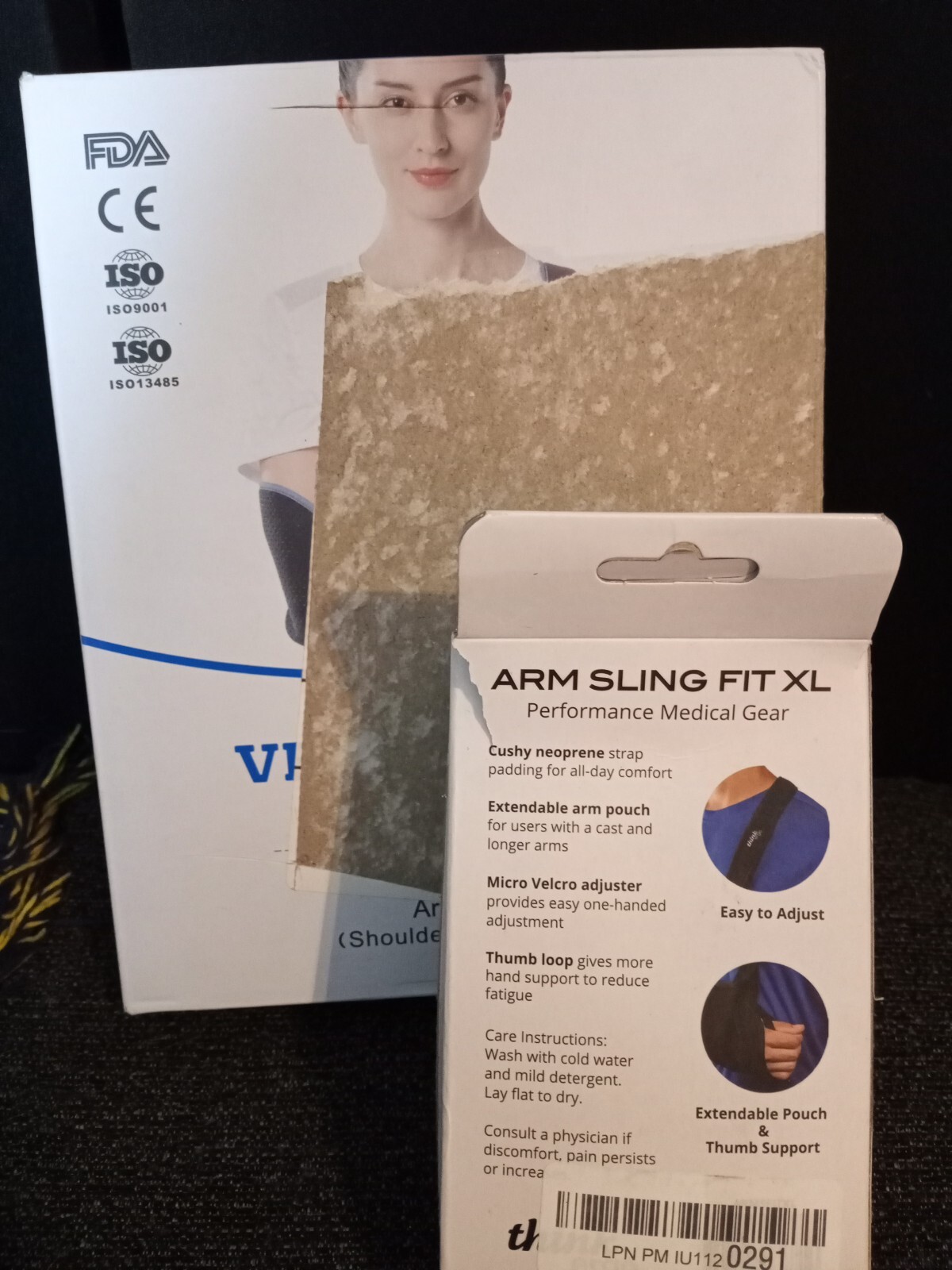 2 Arm Sling- Arm and Shoulder Immobilizer, Cast Support, Fractures xl