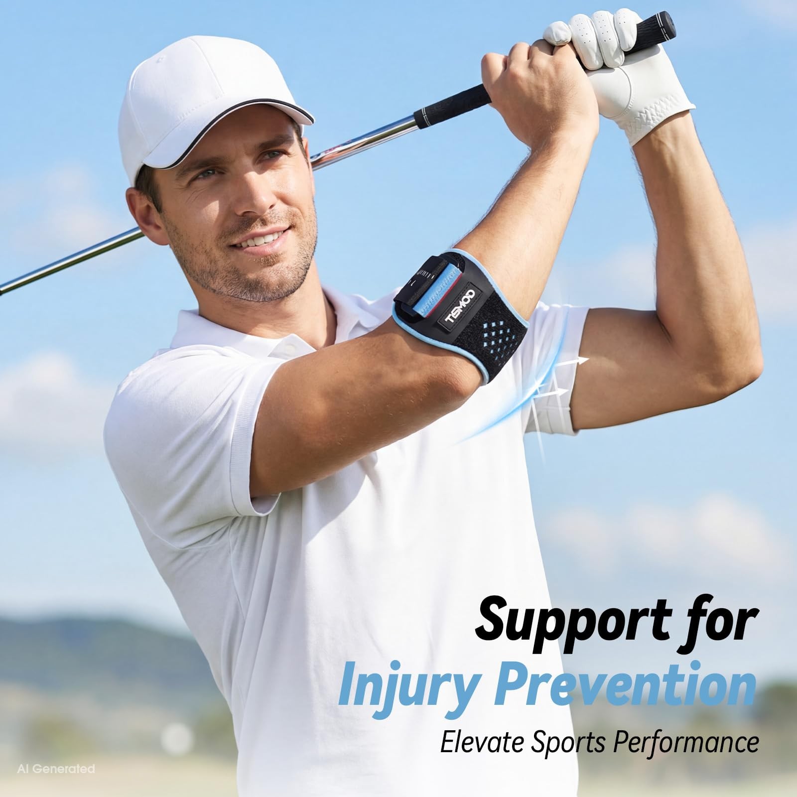 Tennis Elbow Brace for Men Women, Golfers Elbow Strap Band for Tendonitis