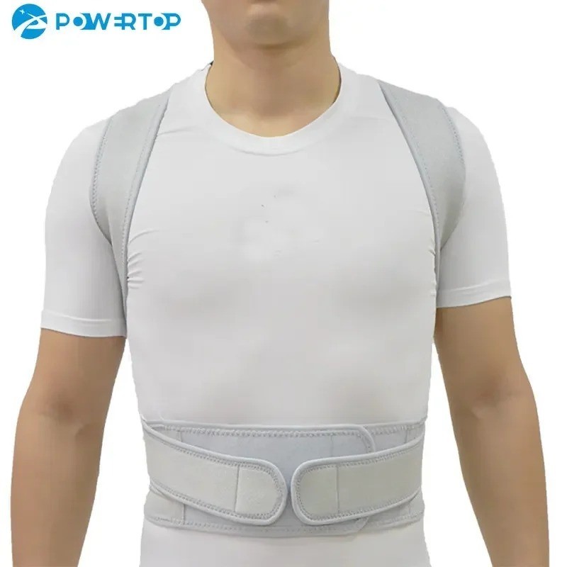 Adjustable Posture Corrector Low Back Support Shoulder Brace Belt for Men Women