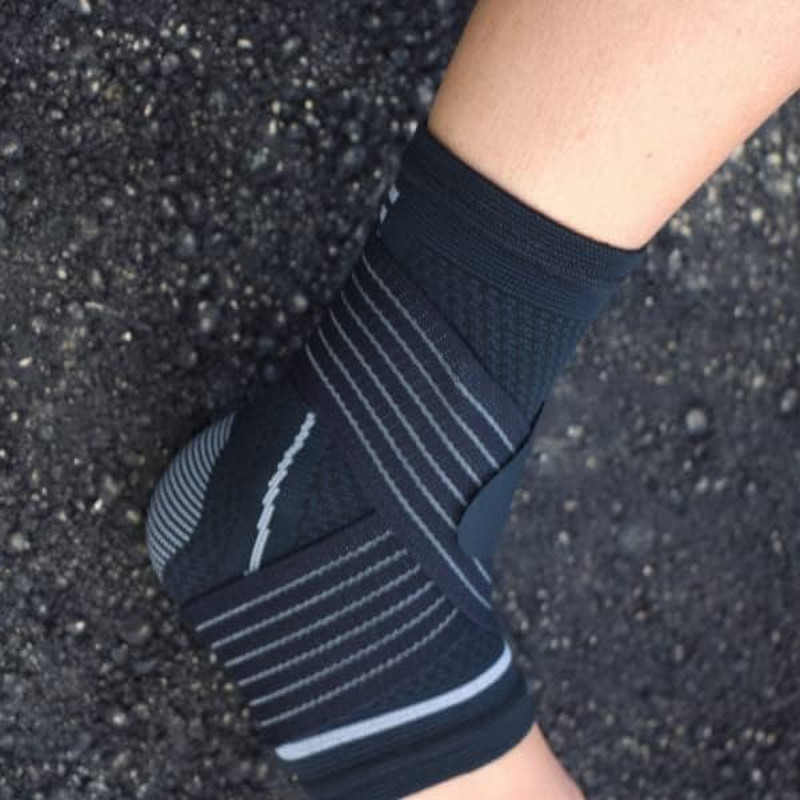 Ankle Brace Support Stabilizer – Compression Sleeve, Adjustable – Great for Runn