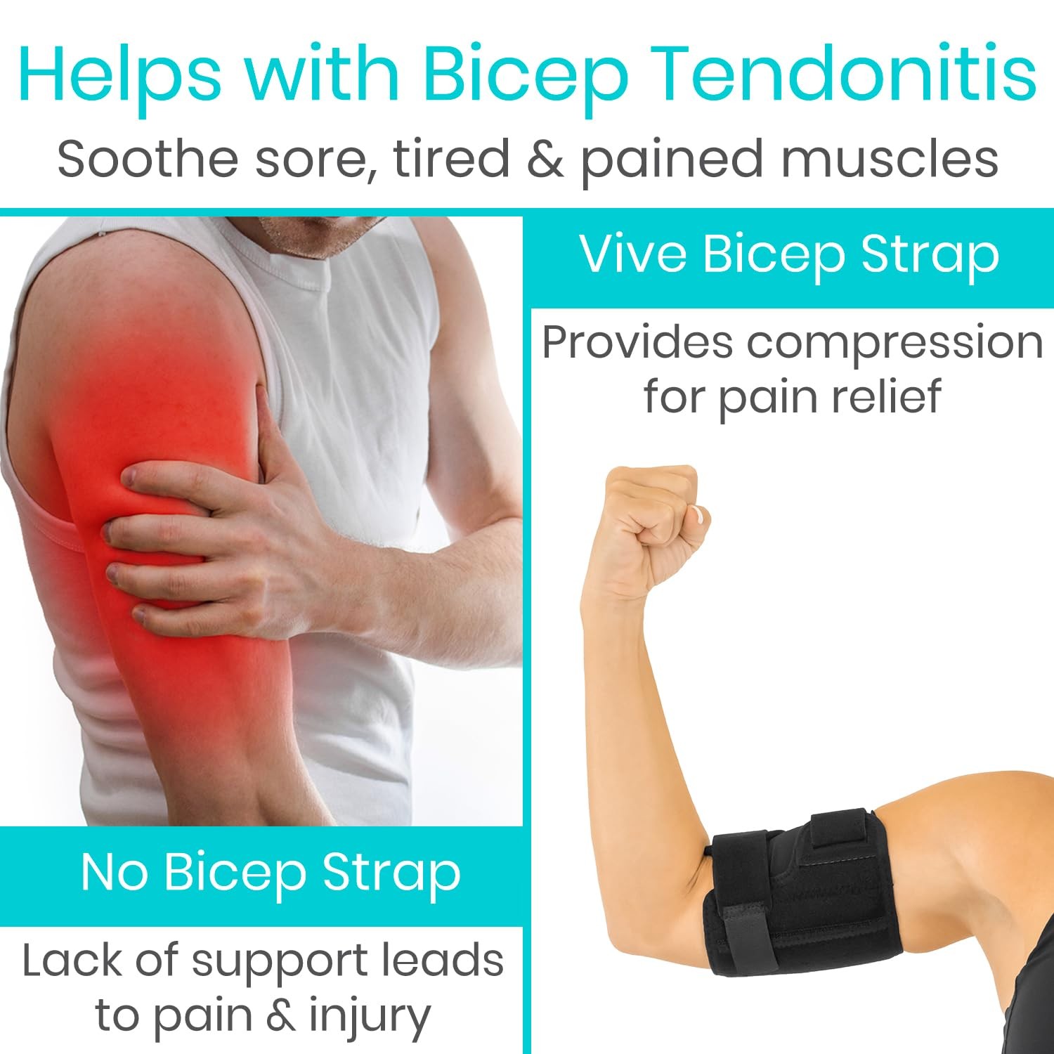 Bicep Tricep Tendonitis Brace Bicep Compression Sleeve Tendonitis Arm Band
