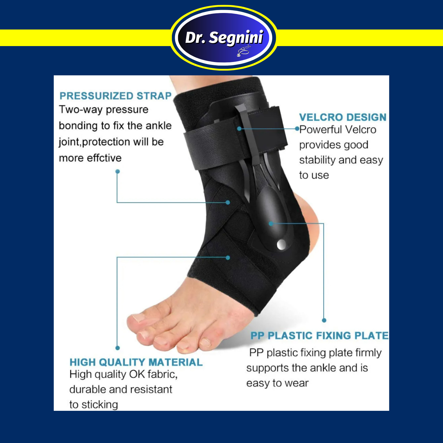 ANKLE BRACE COMPRESSION SUPPORT STABILIZER WRAP LACE UP PAIN RELIEF FOOT✅JVG-098