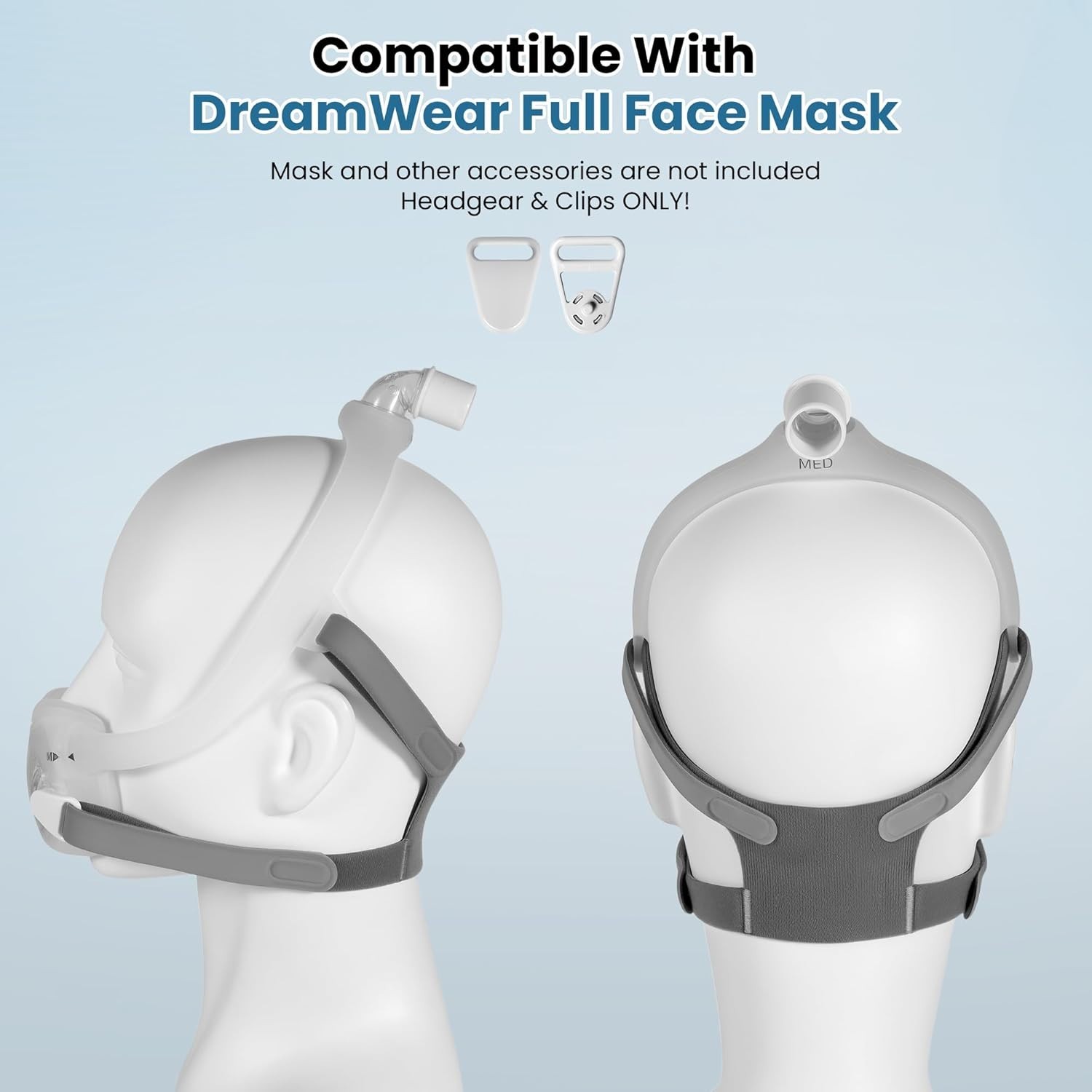 Replacement DreamWear Headgear with Non-Slip Design for All-Night Use