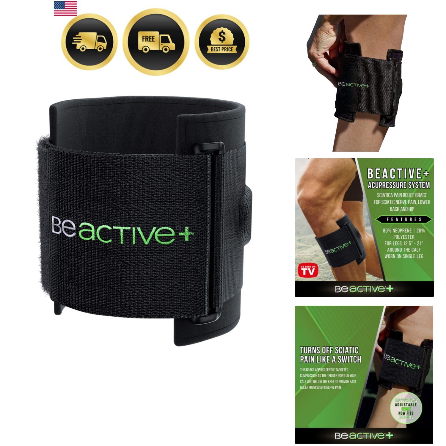 Plus Acupressure System – Sciatica Pain Relief Brace For Sciatic Nerve Pain, …