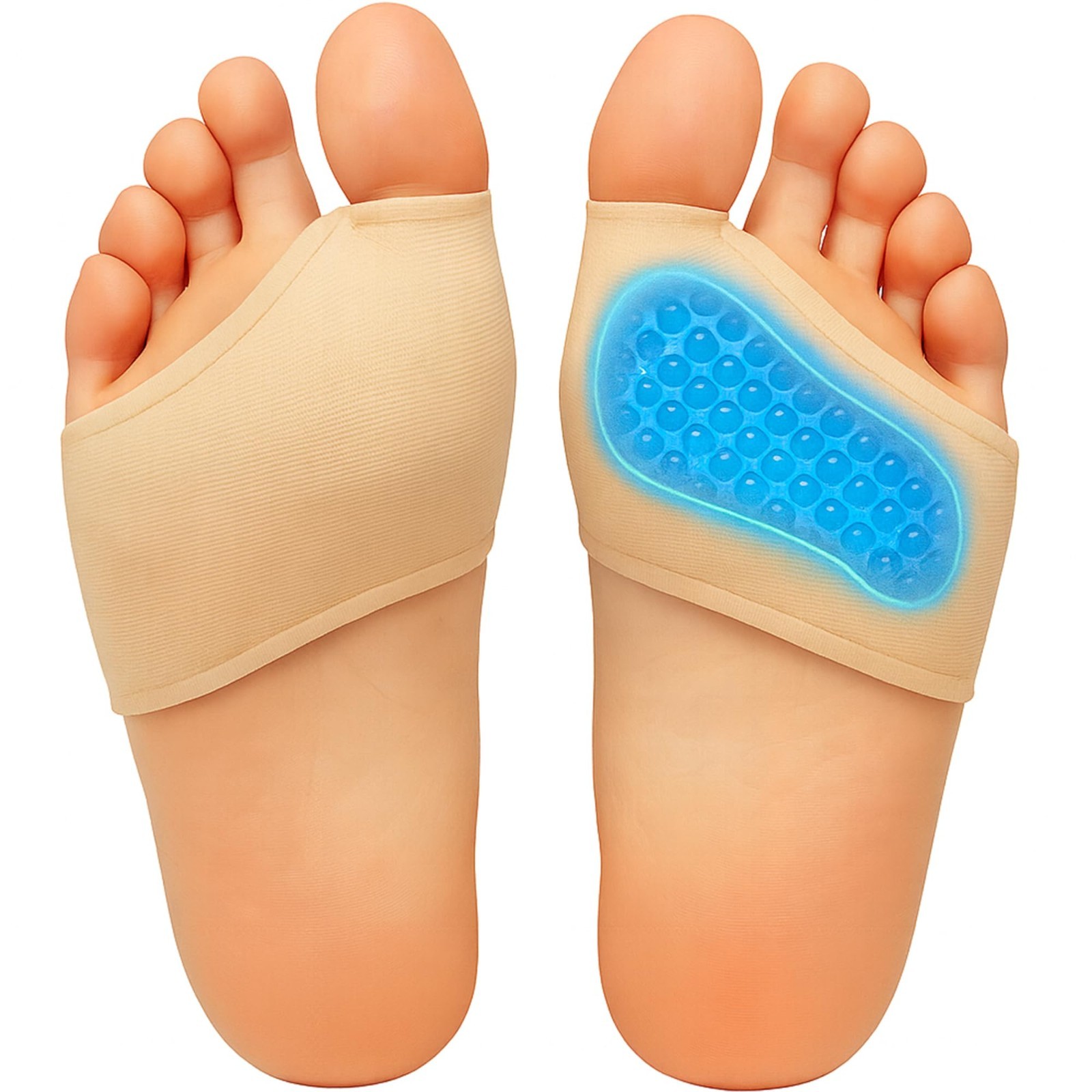 Metatarsal Pads for Men & Women (2 Sleeves) Gel Cushions for Ball of Foot Pain R