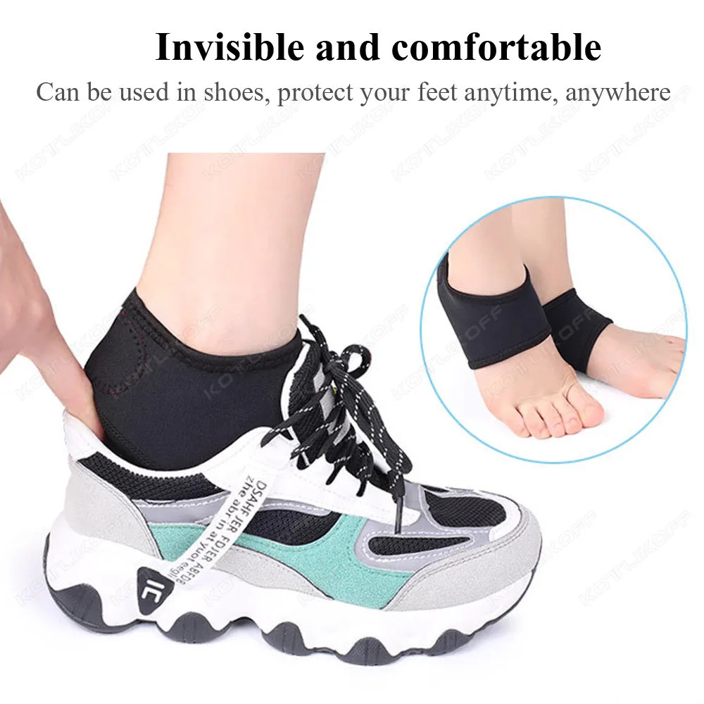 1 Pair Heel Protector Pads Shock Absorption Relieving Leg Pressure Ankle protect