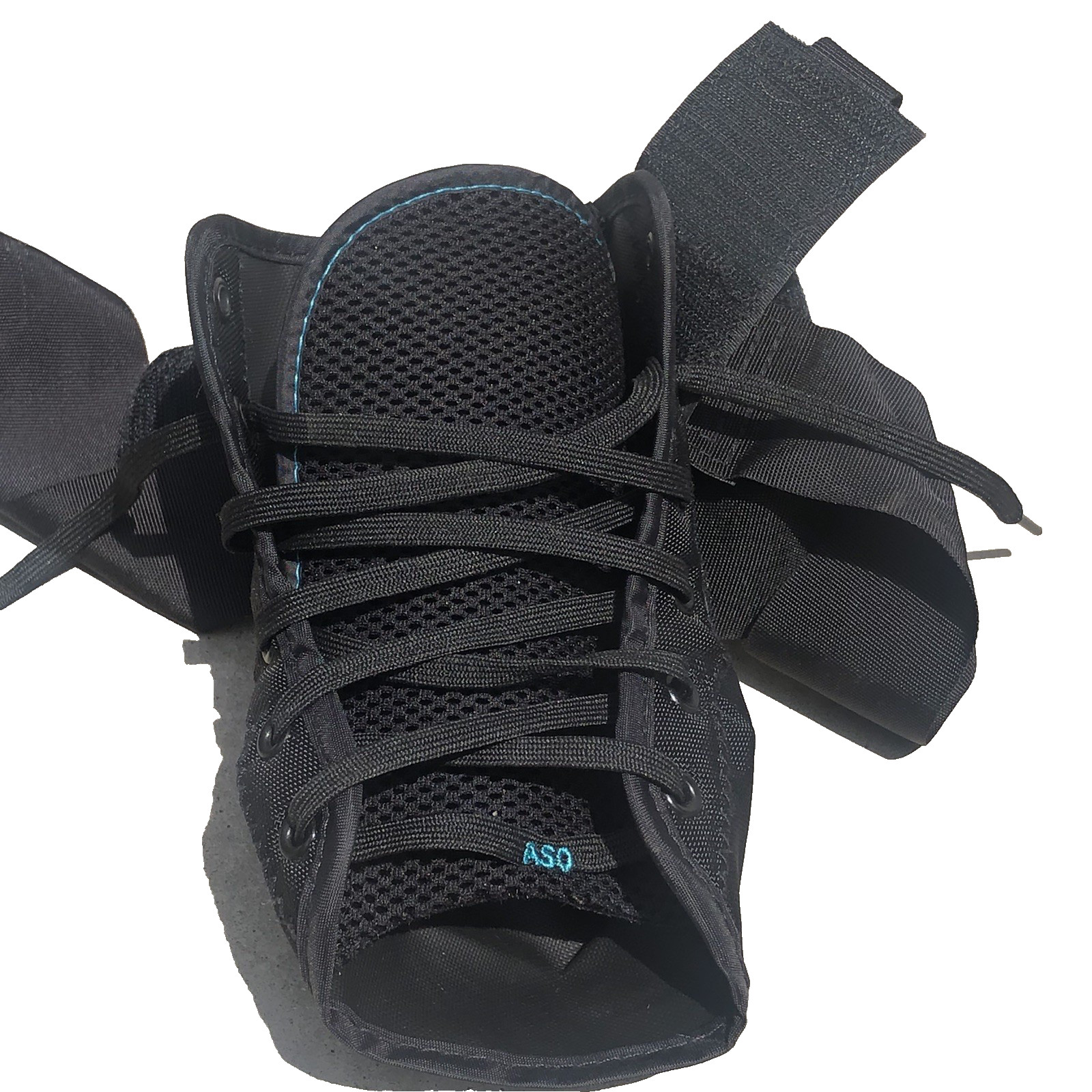 Med Spec ASO Ankle Stabilizer Orthosis Small Black 11-12 Inches No Plastic Stays