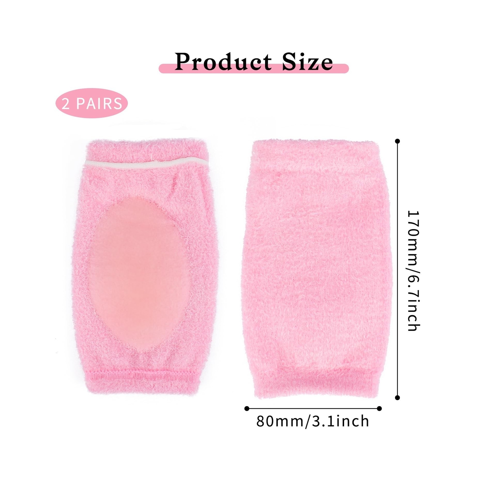 2 Pairs Elbow Moisturizing Sleeve Elbow Gel Cover Heel Socks Elbow Sleeves El…