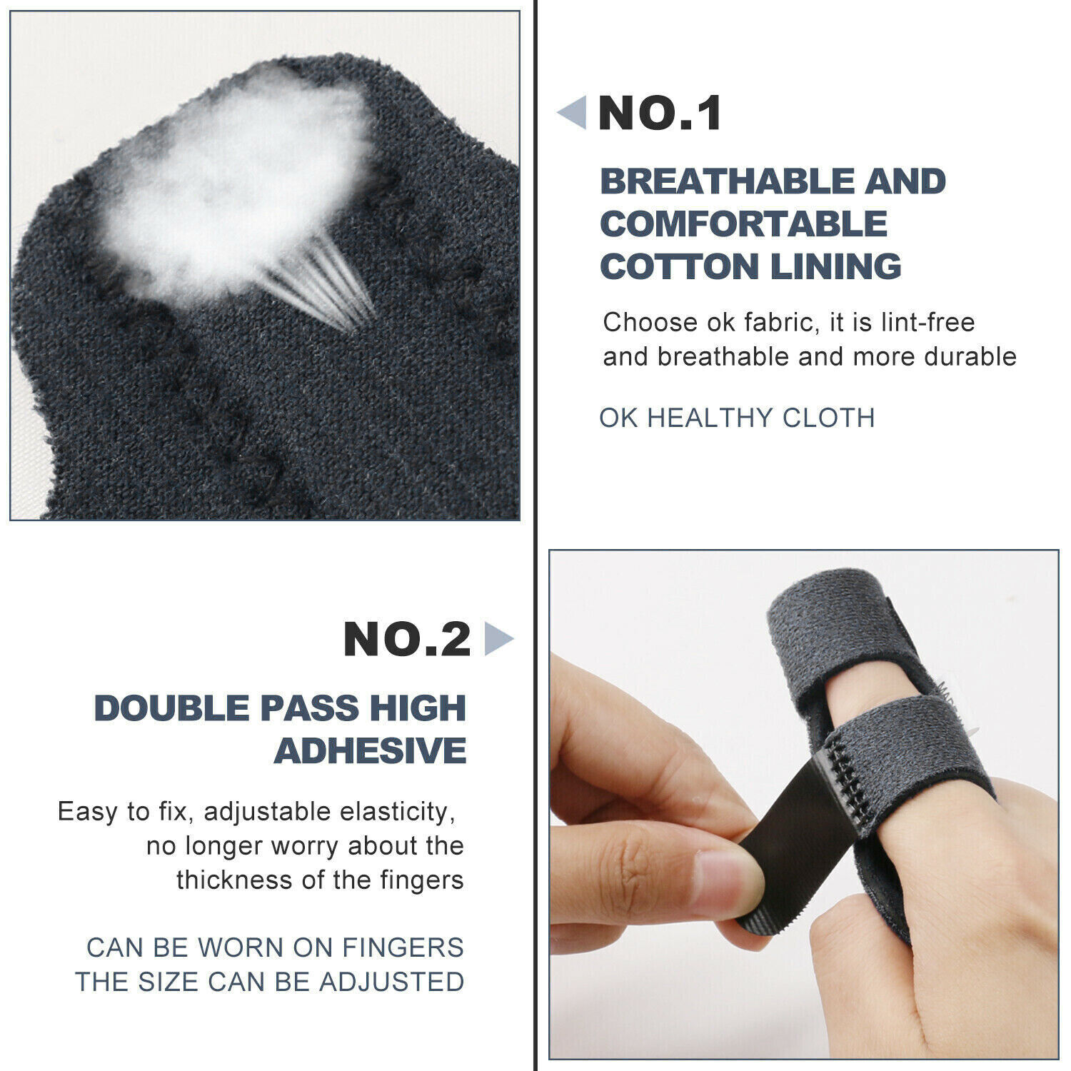 Adjustable Trigger Finger Splint Support Brace Fracture Recovery Fix Relief Pain