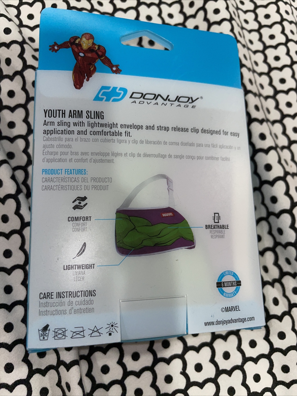 Donjoy Marvel Avengers Youth arm sling Up To 11”