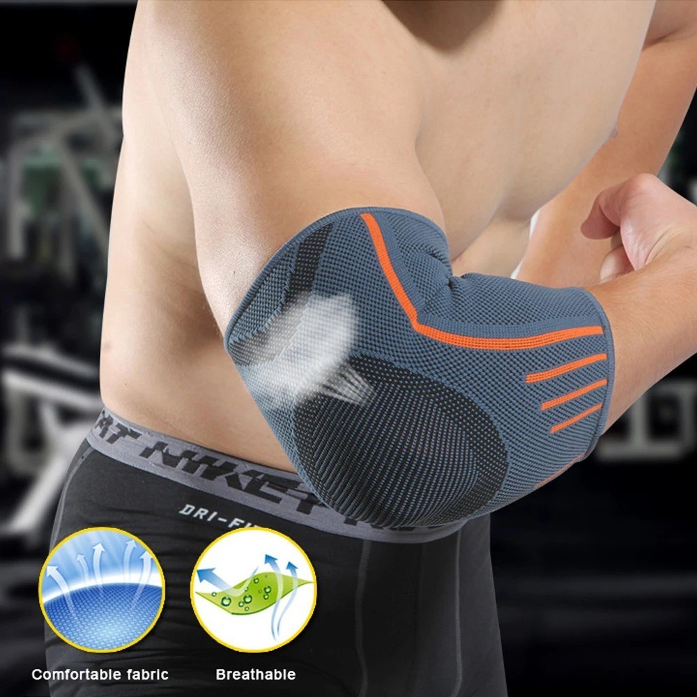 Elbow Support Brace Compression Sleeve For Tennis Golfer Arthritis Pain Relief