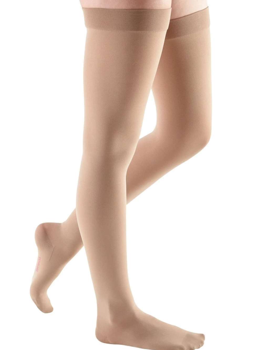 JOBST Relief Thigh High Garter Style Soft Top Band 30-40mmHg (Beige) X-Large